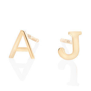 Mini Initial Earrings