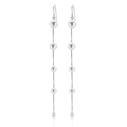 Graduated Pearl Earrings