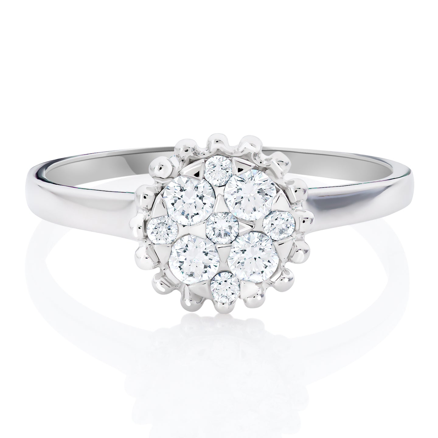 Diamond Cluster Ring