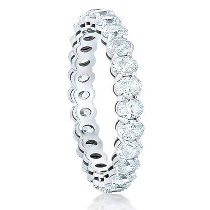 Petite Diamond Oval Eternity Band - Two