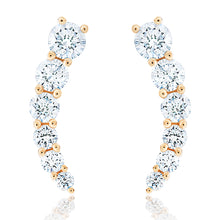 Load image into Gallery viewer, Diamond Ear Climber Earrings