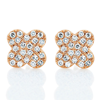 Petite Clover Diamond Earrings