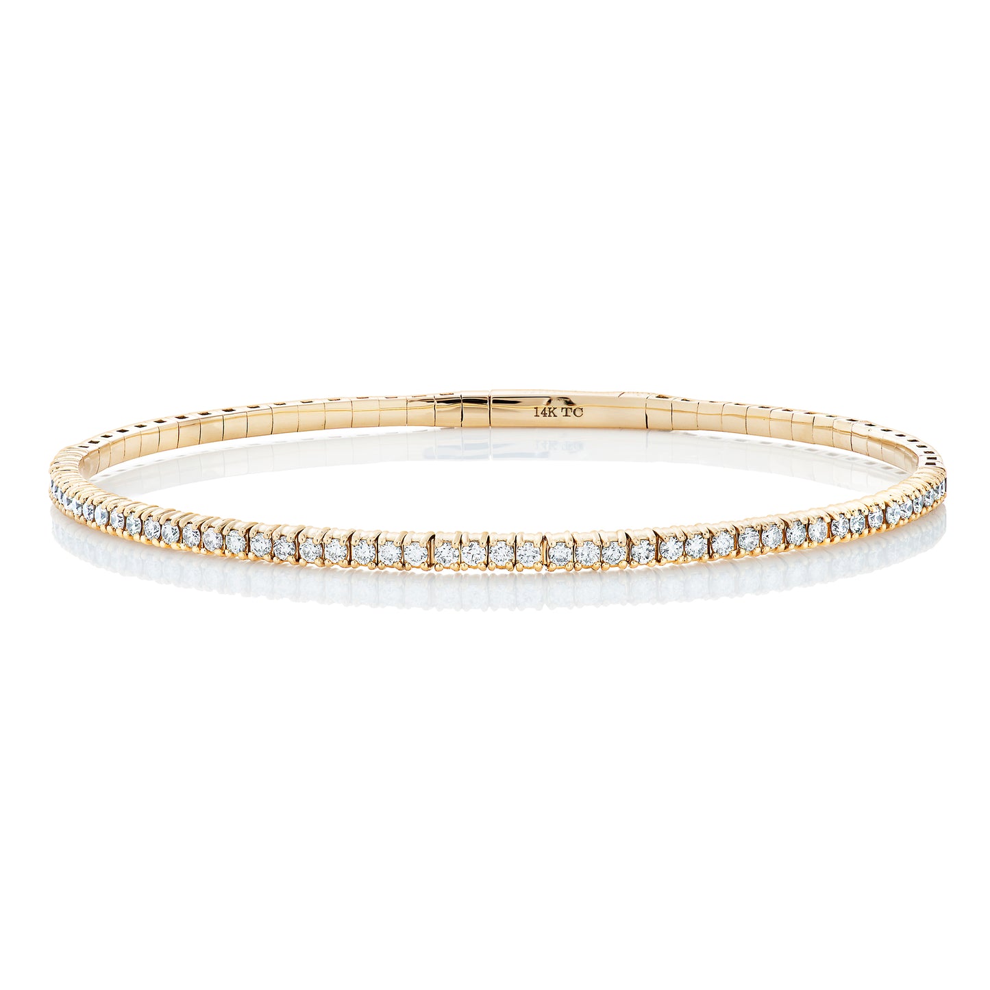 Diamond Flexible Bangle Bracelet