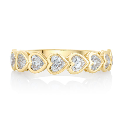 Halfway Diamond Heart Band