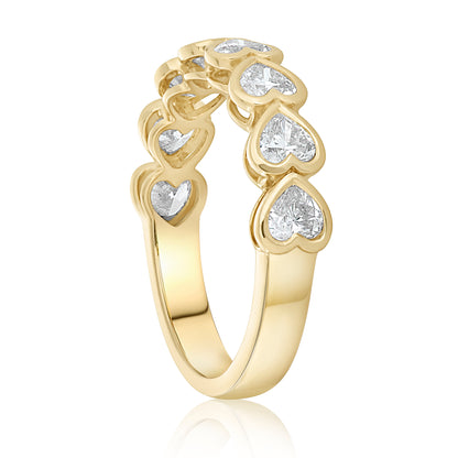 Halfway Diamond Heart Band 2