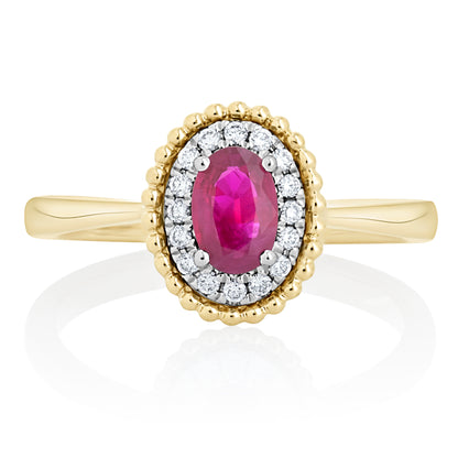 Rose Bud Diamond Ring