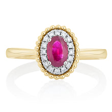 Load image into Gallery viewer, Rose Bud Diamond Ring
