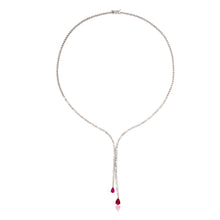 Load image into Gallery viewer, Diamond and Ruby Carrie Necklace