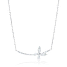 Load image into Gallery viewer, Gold and Diamond Dragon Fly Necklace