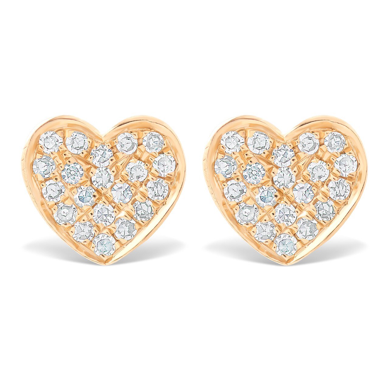 Diamond Heart Drop Earrings | Lee Michaels Fine Jewelry