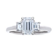 Load image into Gallery viewer, Emerald Cut Three Stone Ring