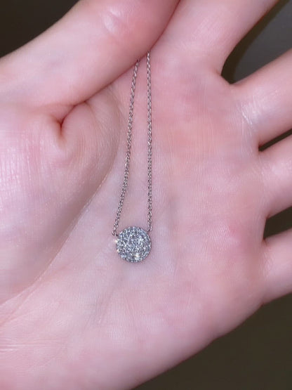 Diamond Pave Disc Pendant - Video