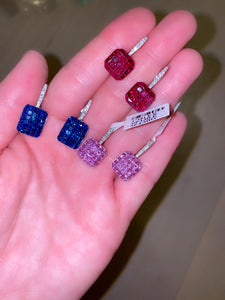 Pink Sapphire Hanging Earrings 2