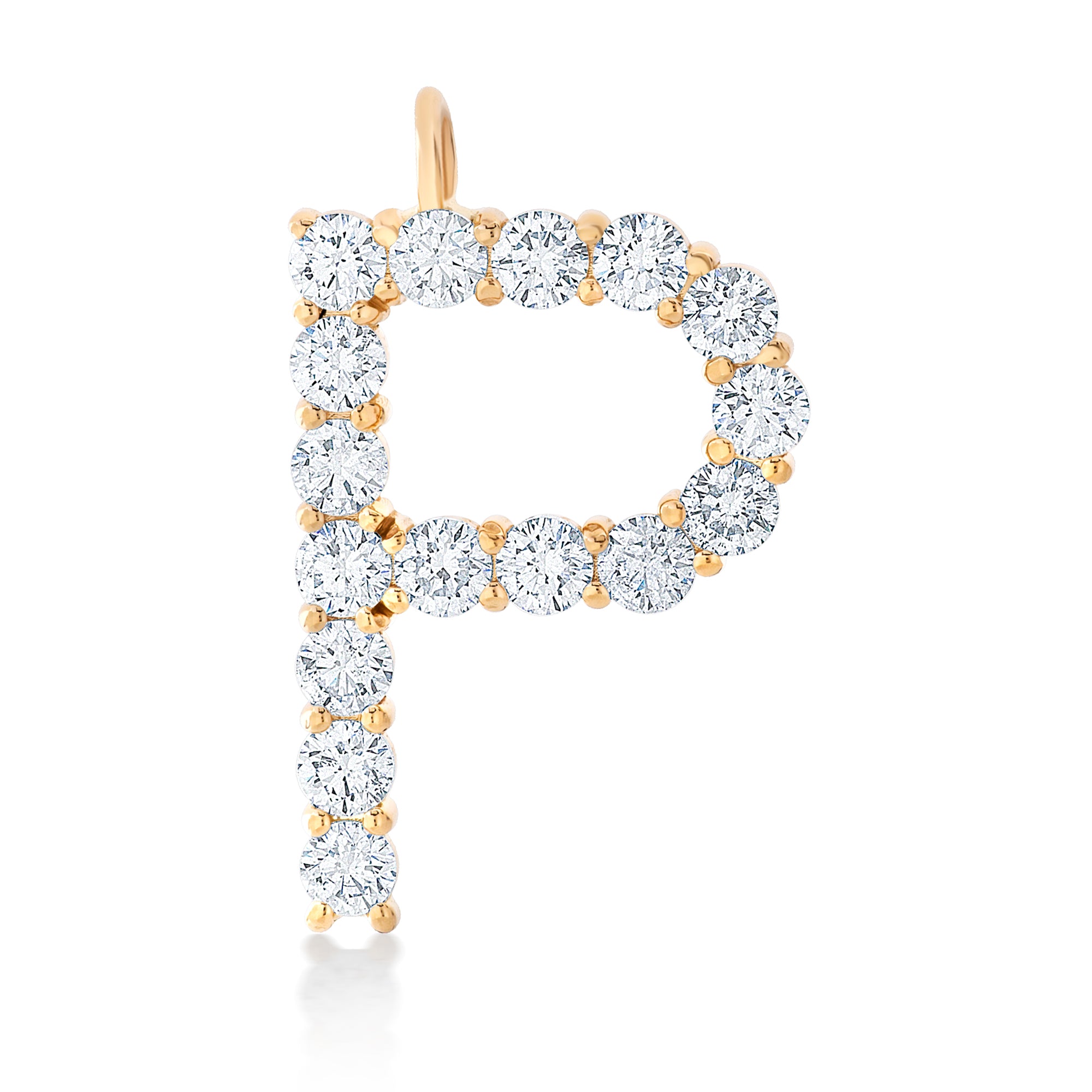 Large Diamond Letter Necklace – Finn
