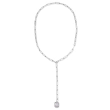 Load image into Gallery viewer, Long Oval Link Chain With Diamond Charm