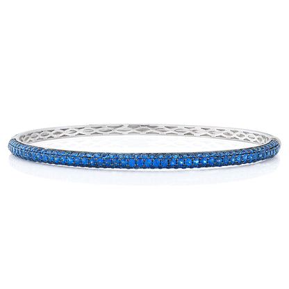 Three Row Sapphire Bangle