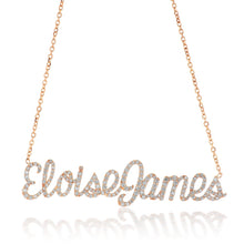 Load image into Gallery viewer, Double Name Diamond Necklace