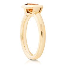 Load image into Gallery viewer, Bezel Set Gemstone Heart Ring - Citrine two