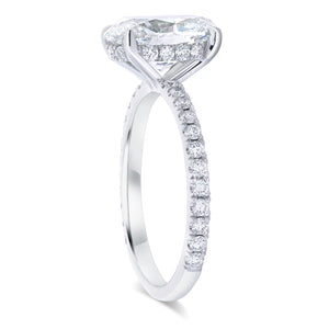 Oval Diamond Engagement Ring - Two