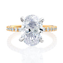 Load image into Gallery viewer, Two Tone Diamond Engagement Ring