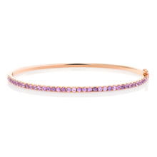 Load image into Gallery viewer, Halfway Sapphire Bangle - Pink