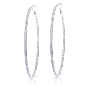 Extra Large Diamond Hoops – Nicole Rose Fine Jewelry