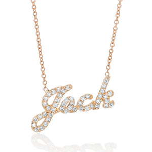 Diamond Name Necklace - Jack