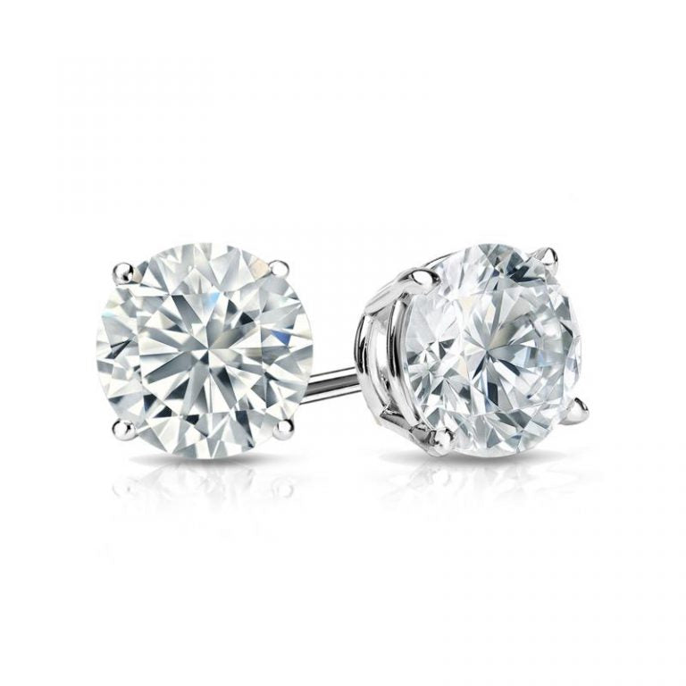 Diamond Solitaire Earrings 1 ct tw Round-cut 14K Yellow Gold (I2/I) | Jared