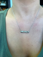 Load image into Gallery viewer, Baby Bubble Name Necklace - Violet