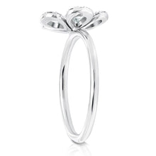 Load image into Gallery viewer, Rose Cut and Round Diamond Flower Ring
