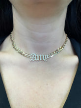 Load image into Gallery viewer, Gothic Diamond Letter Choker - Amy