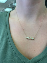 Load image into Gallery viewer, Baby Bubble Name Necklace - Owen