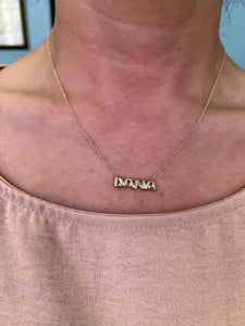 Baby Bubble Name Necklace - Dana