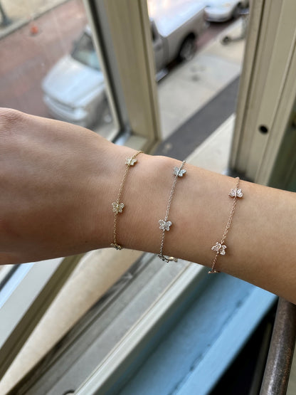 5 Diamond Butterfly Bracelet