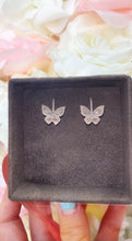 Load image into Gallery viewer, Mini 2.0 Butterfly Diamond Hanging Earrings 5