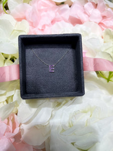 Initial Diamond Necklace - Letter E