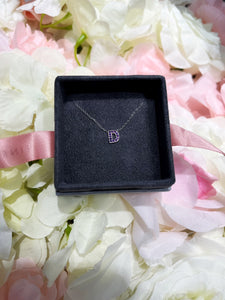 Initial Diamond Necklace - Letter D