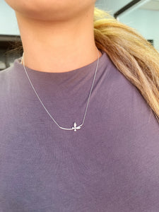 Gold and Diamond Dragonfly Necklace 2
