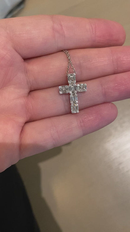 Diamond Illusion Cross Pendant - Video