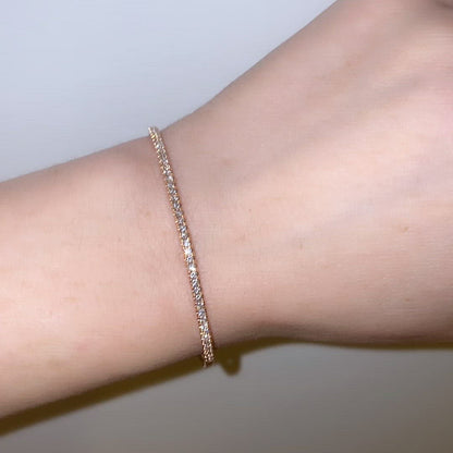 Halfway Diamond Bangle