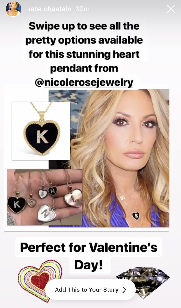 Large Onyx Diamond Initial Heart Pendant