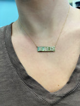 Load image into Gallery viewer, Diamond Letter Tag Necklace 6