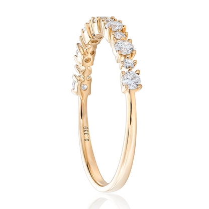 Alternating Round Diamond Band 2