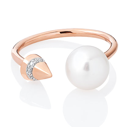 Pearl and Diamond Ring