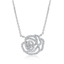 Load image into Gallery viewer, Diamond Rose Pendant