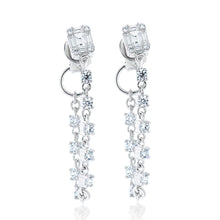 Load image into Gallery viewer, Diamond Illusion Chain Link Earrings