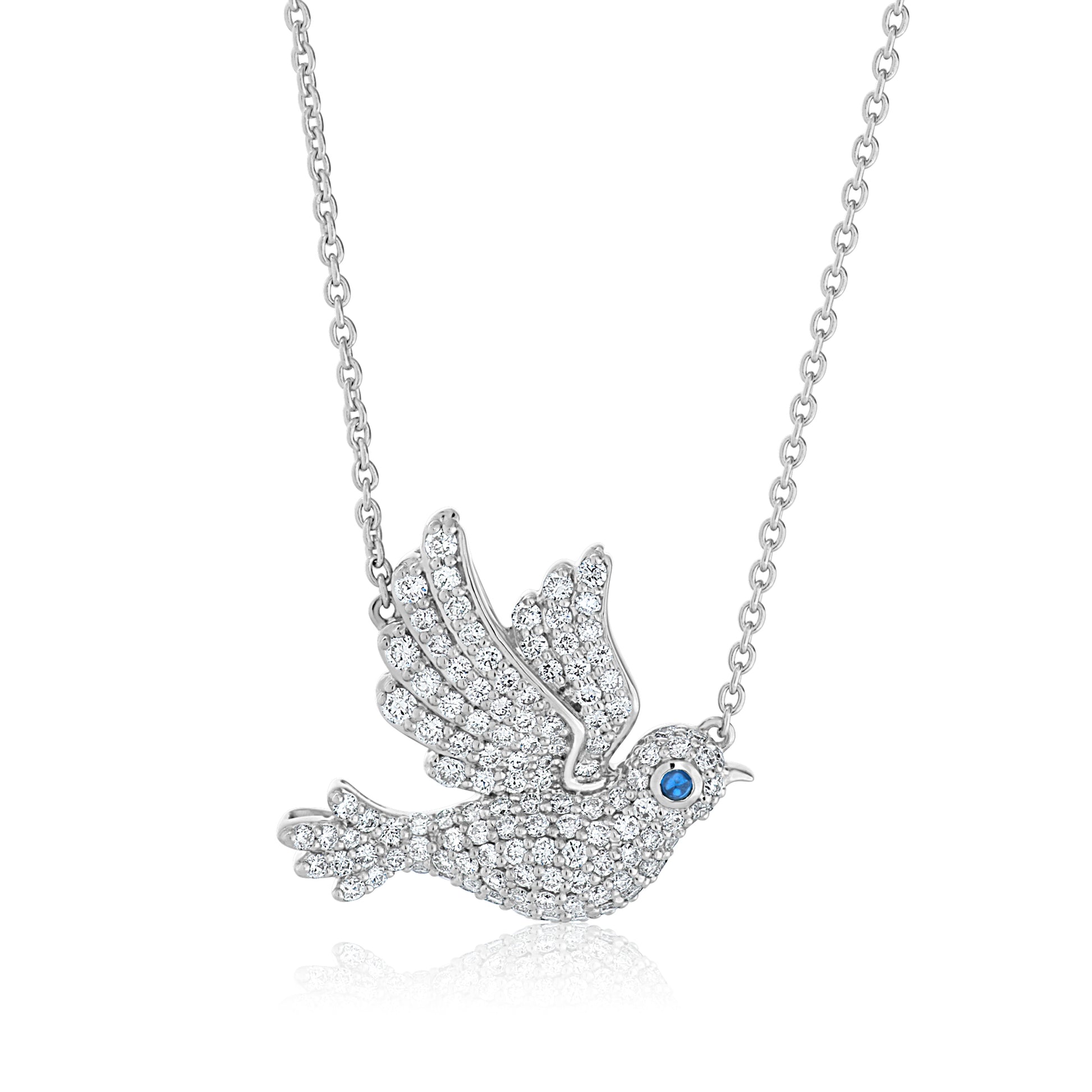 Baby Diamond Dove Pendant