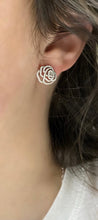 Load image into Gallery viewer, Diamond Rose Earrings 2