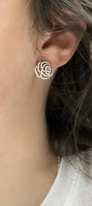 Diamond Rose Earrings 2