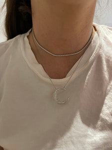 Diamond "Luxe" Tennis Necklace With Extender 2